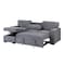 Global Furniture Usa Transitional Fabric U0203 Light Grey Pull Out Sofa Bed 5042 - alternate 6
